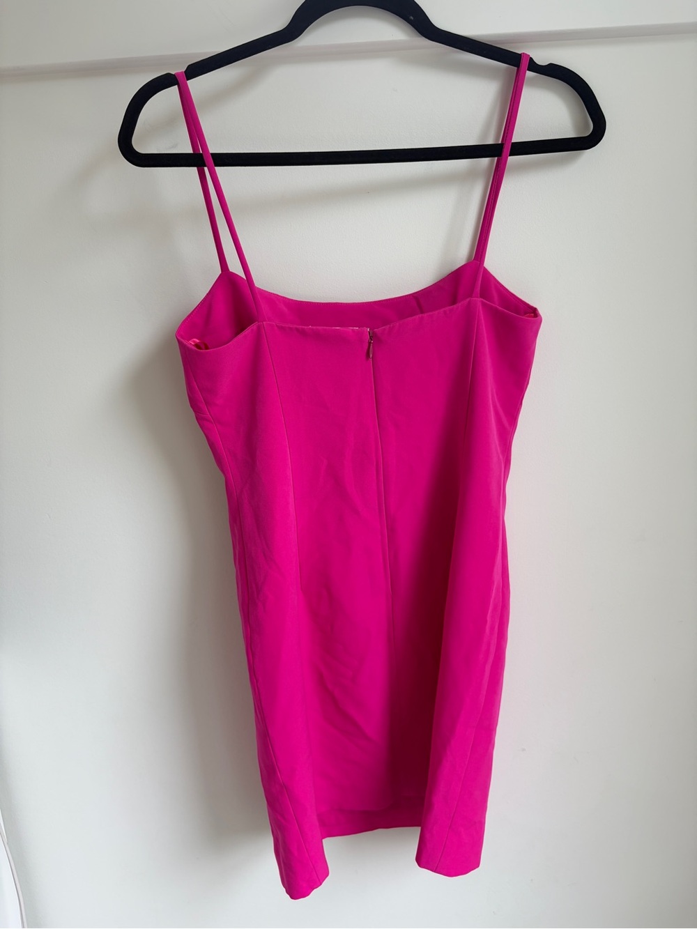 Milly Hot Pink Spaghetti Strap Mini Dress - 2 - Picture 2 of 3